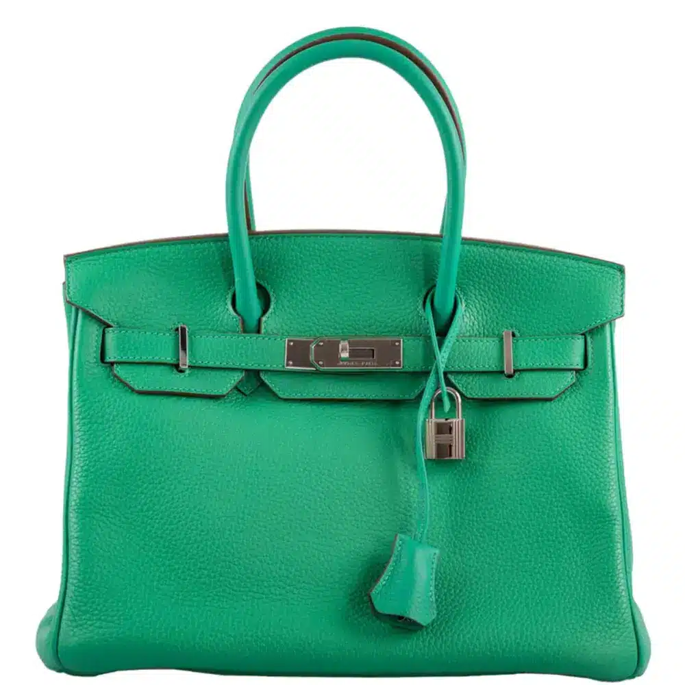 Hermès 2012 Birkin 30 Menthe Clemence Palladium Hardware Lushentic inspired bags