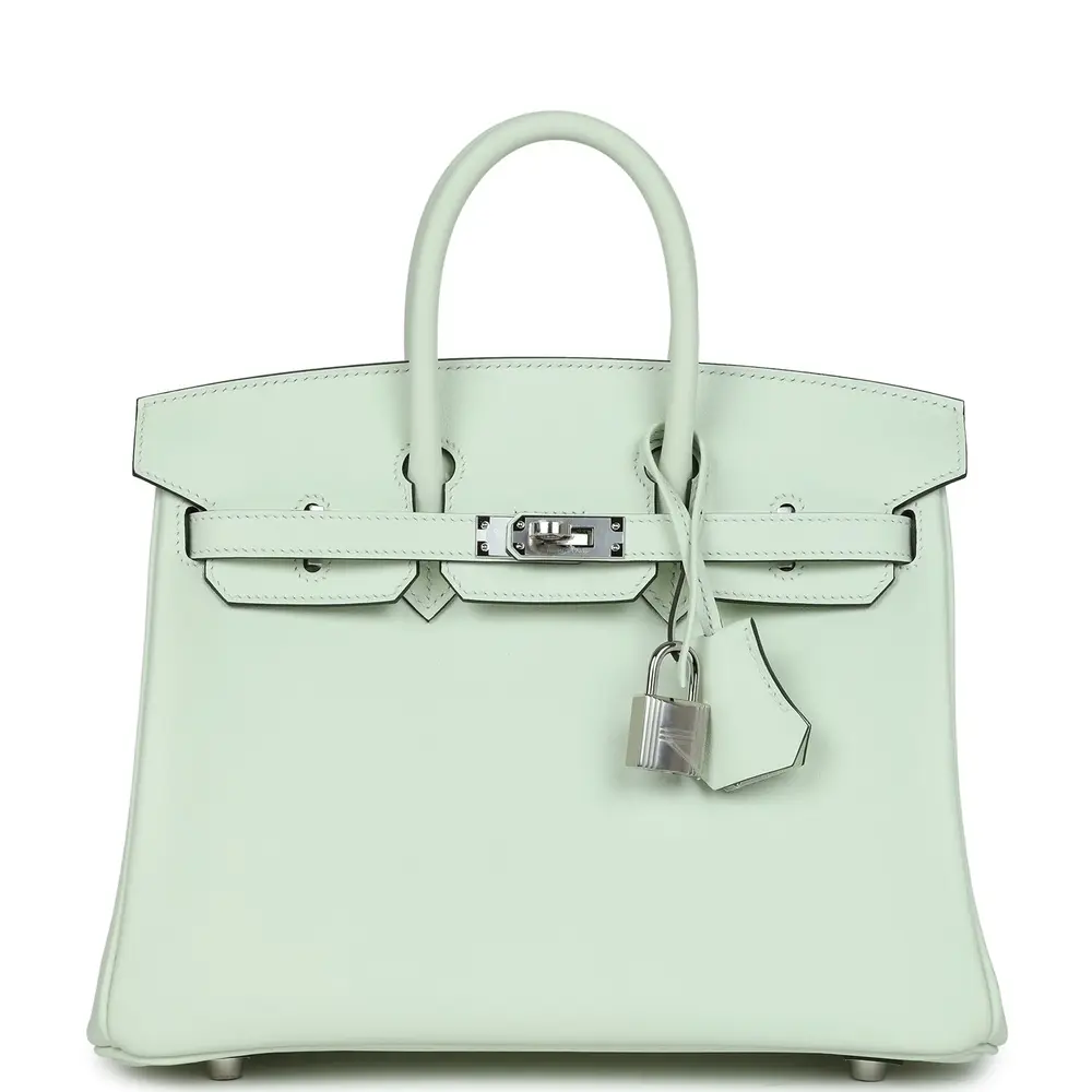 replica hermes bags Hermès Birkin 25 Vert Fizz Swift Palladium Hardware