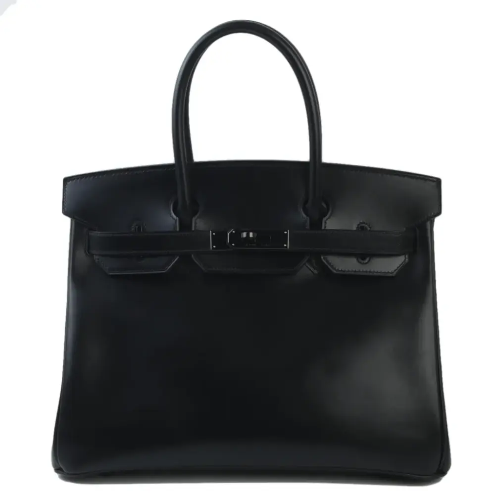 replica hermes bags Hermès Limited Edition 2010 Birkin 30 Black Box Calfskin Black Hardware