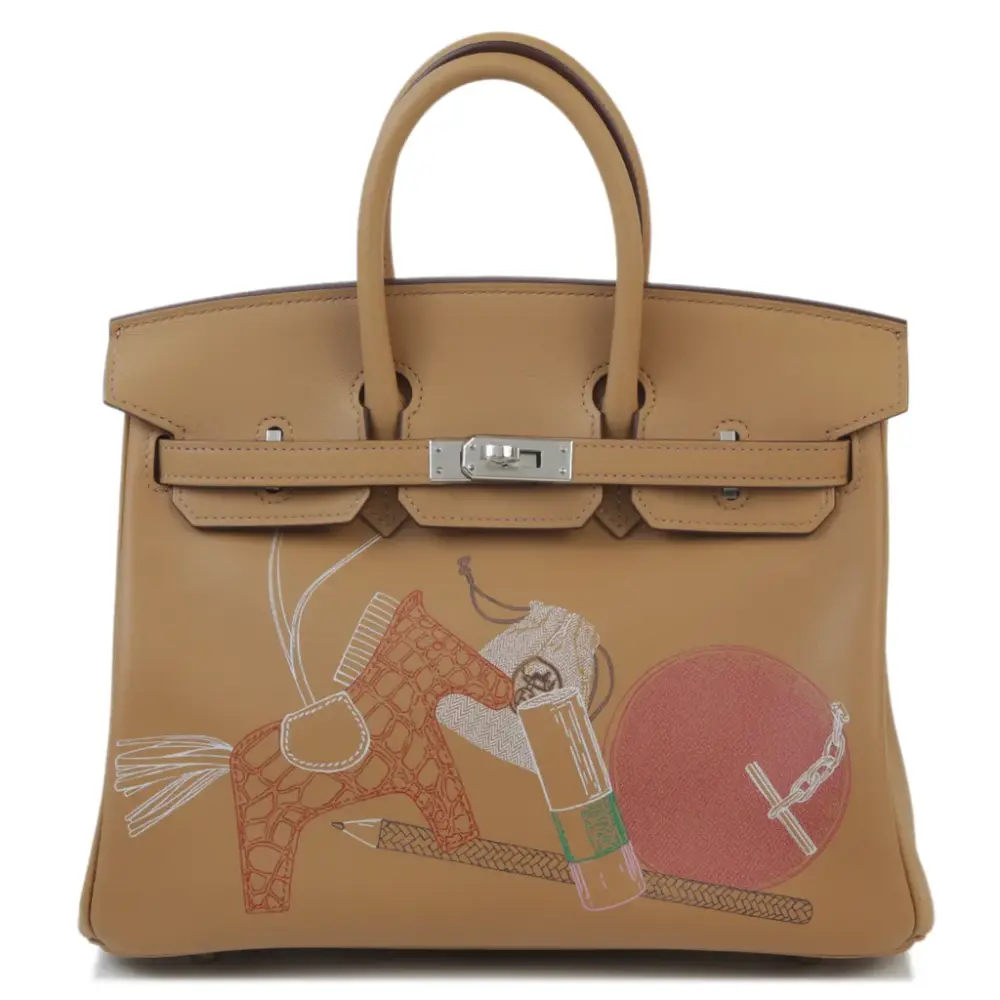 replica hermes bags Hermès Limited Edition 2021 Birkin 25 Biscuit Swift Palladium Hardware