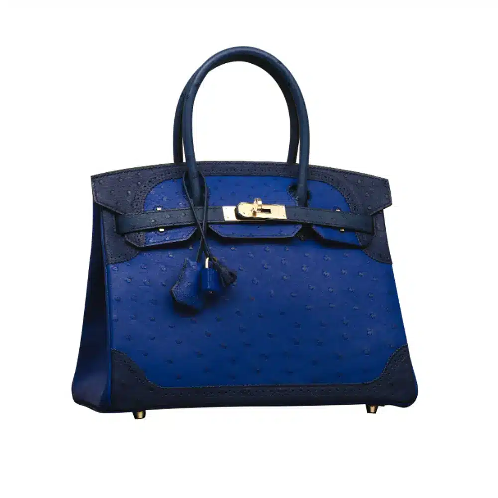 replica hermes bags Hermès Limited Edition Birkin 30 Tri-Color Bleu Saphir/Bleu Iris/Bleu De Malte Ostrich Ghillies Permabrass Hardware